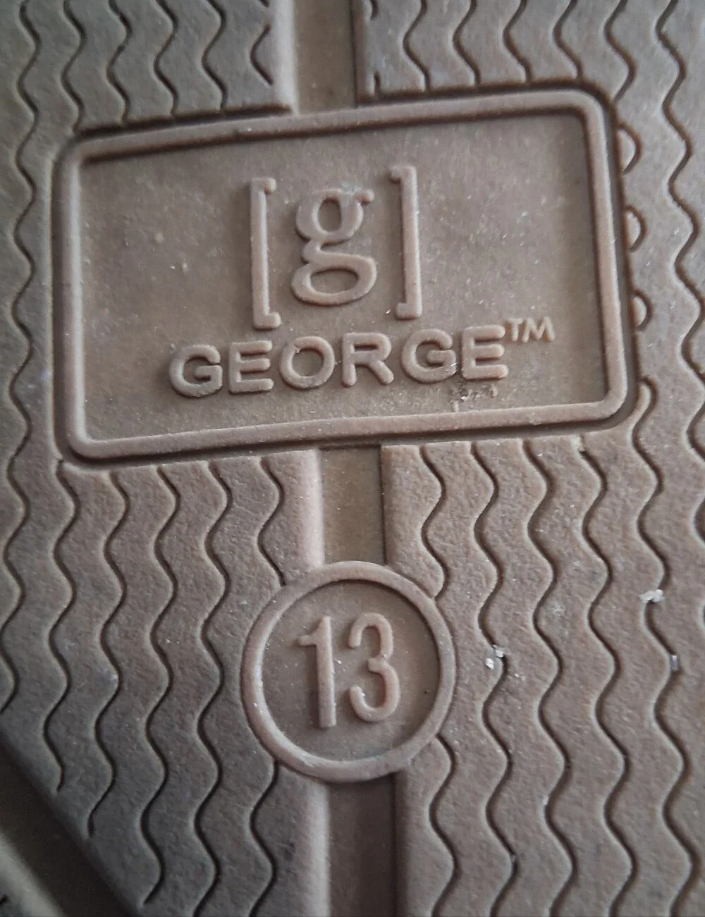 George Men's Rope Flip Flops Size 13